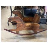 Antique Wooden Rocking Horse