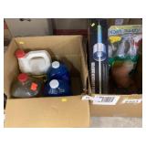 2 Boxes of Automotive Fluids & Cleaning Supplies