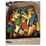 Large Assortment Wood Building Blocks