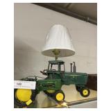 John Deere Crafted Table Light w/ Clock Case