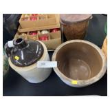 Stoneware Jug w/ Crock