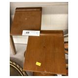 2 Wooden Stands