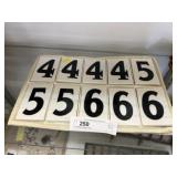 Porcelain Number Tiles