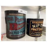 Vintage Peanut & Nut Tins