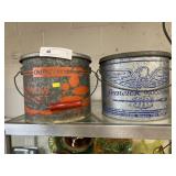 2 Galvanized Minnow Buckets