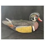 Carved Wood Wood Duck Unsigned