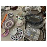 Silver Plate Serving Pieces & Antique Chinaware