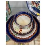 3 Pieces Gaudy Dutch Seeing Eye Pattern Ironstone