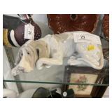 Lladro Porcelain Reclining Dog