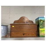 Slant Lid One Drawer Storage Box