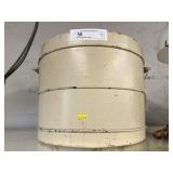 Cream Painted Wooden Bucket
