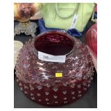 Ruby Hobnail Lamp Shade
