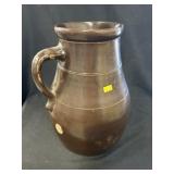 Brown Stoneware Pitcher