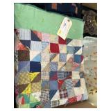 Vintage Knotted Patchwork Quilt