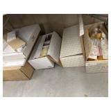3 Porcelain Dolls w/ Display Case