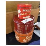3 Nut & Candy Tins