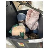 Storage Tote w/ Plush Toys