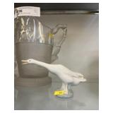 Lladro Porcelain Goose Figurine