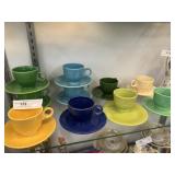 10 Fiestaware Cups & Saucers