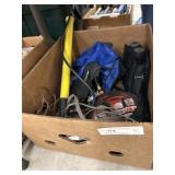 Jumper Cables, Air Pump & Binoculars