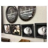 4 Animal Prints on Board