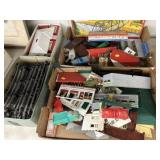 Plasticville Building Kit Parts w/ Lionel Track