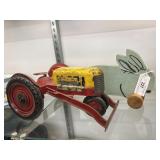 Marx Toy Tractor w/ Pull Toy Rabbit