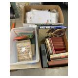 Assorted Books & Table Linens