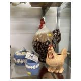 Wedgewood Chinaware w/ Porcelain Chickens