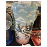 Italian Porcelain Umbrella Stand