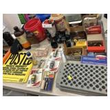 Reloading Supplies, Posted Signs & Shell Casings