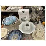 Coffee Maker w/ Serving Dishes & Basin