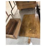 Vintage Wood Cutting Board & Shipping Box