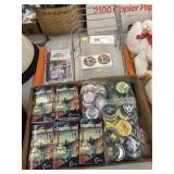 Assorted Buttons w/ File Holder