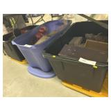 3 Storage Totes of Christmas Decor