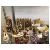 7 Hummel Figurines w/ English Tea Service