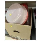 Cooler w/ Plastic Dinnerware