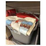 Storage Tote w/ Blankets
