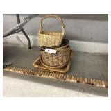 Wine Corks w/ Woven Baskets