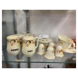 Assorted Hall Wheat Pattern Dinnerware