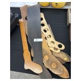 Grouping of Wooden Sock Dryers