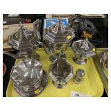 Silver Plate Paneled Tea Service