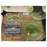 Grouping of Green Depression Ware