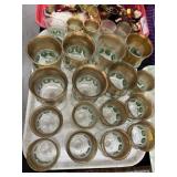 Gold Overlaid Stemware