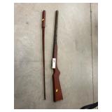 Wood Crafted Gun w/ Sword