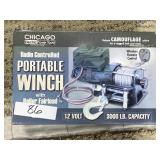 3,000 lb Portable Winch