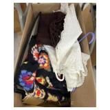 Box of Doilos & Afghans