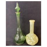 Satin Bud Vase, Stoppard Bottle