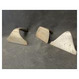 3 Antique Metal Dough Scrapers