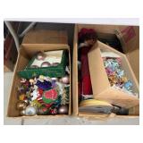 (2) Boxes of Christmas Decor